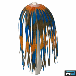 (40 Pack) Blue Gill - 2.5" Umbrella Jig Skirts