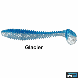 (50 Pack) Glacier - 3" Ribbed Soft Swim Bait