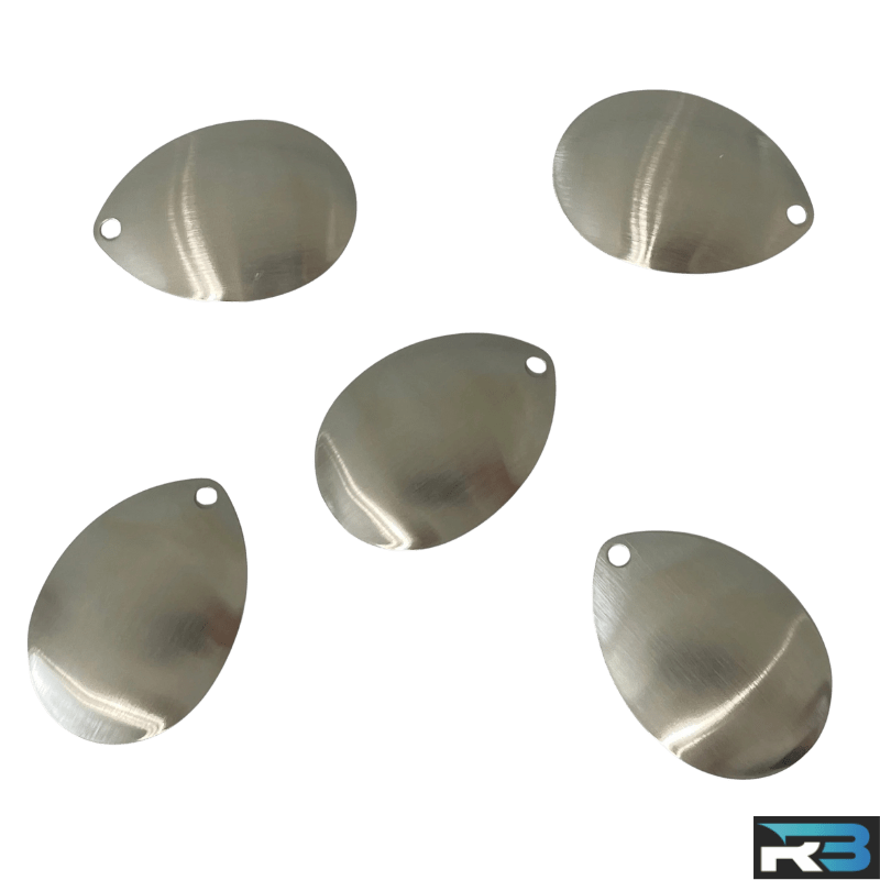 (50 Pack) #8 Colorado Spinner Blades Stainless Steel For Making Fishing Lures - Image 6