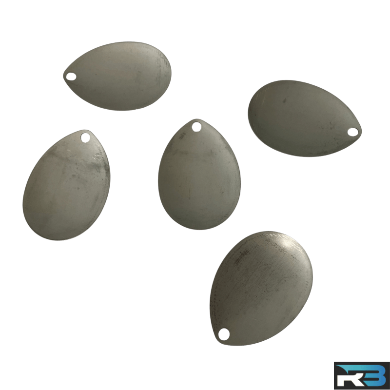 (50 Pack) #8 Colorado Spinner Blades Stainless Steel For Making Fishing Lures - Image 7