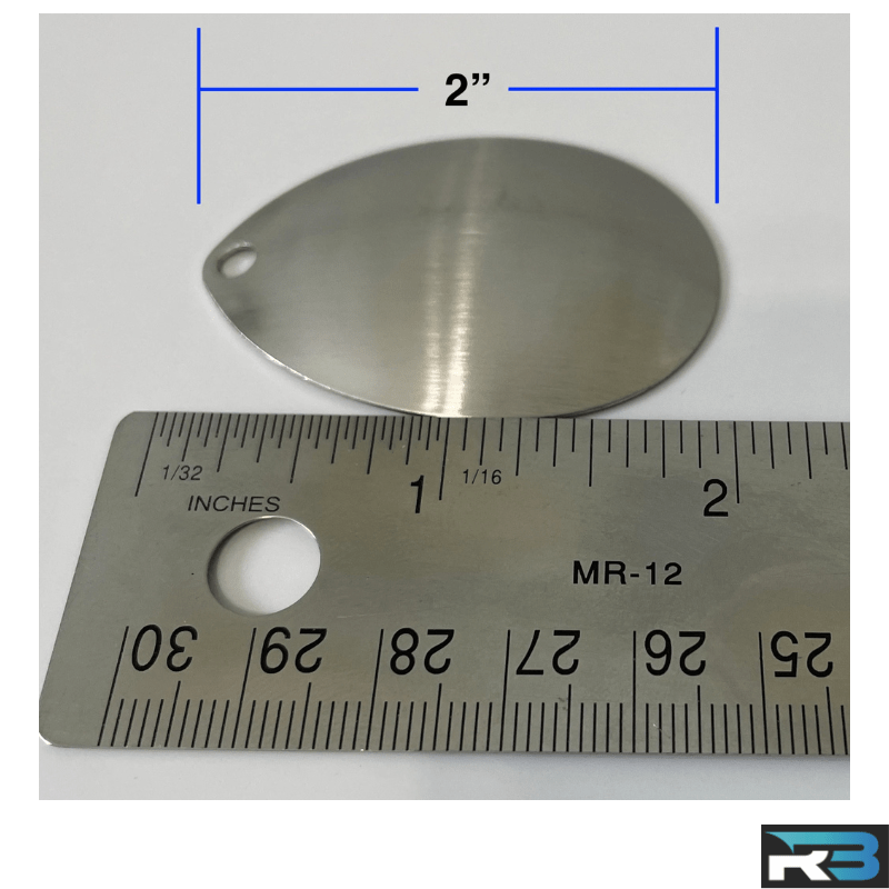 (50 Pack) #8 Colorado Spinner Blades Stainless Steel For Making Fishing Lures - Image 3