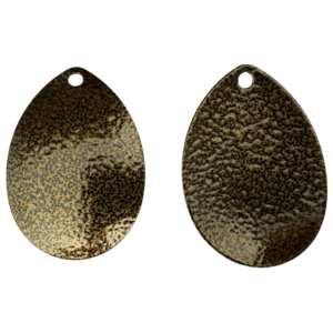 Fishing Blades Size #8 Colorado Powder Coated - Gold Crinkle - 10 Pack