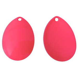 Fishing Blades Size #8 Colorado Powder Coated - Hot Pink - 10 Pack