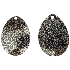 Fishing Blades Size #8 Colorado Powder Coated - Silver Crinkle - 10 Pack